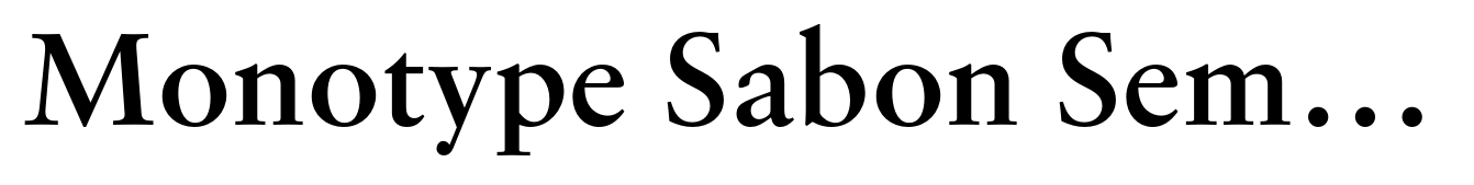 Monotype Sabon Semi Bold